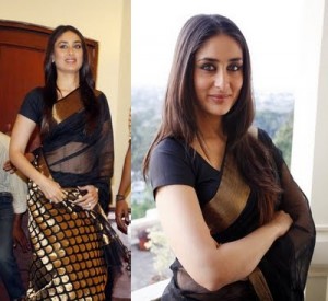 Kareena-Kapoor-in-black-saree