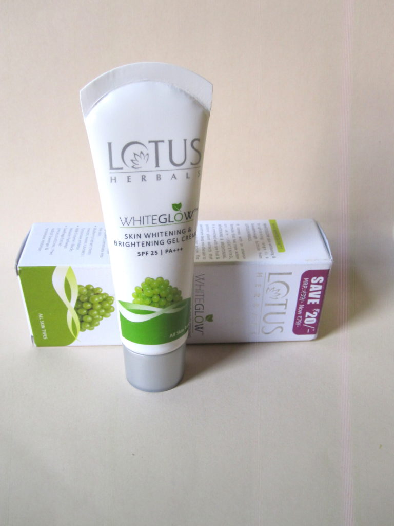 Lotus Herbal White Glow Skin Whitening and Brightening Gel Crème SPF-25