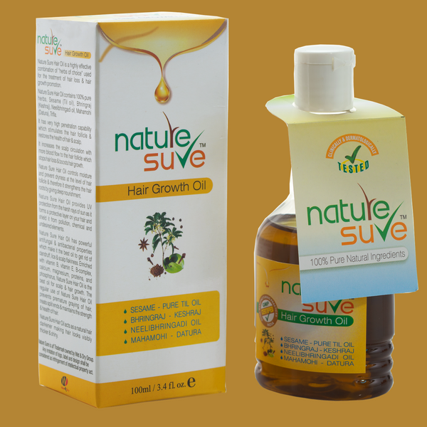 Nature Sure natural personal care products brand hair growth oil