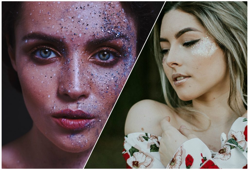 glittery eyeliner Best Makeup Looks for Spring 2018