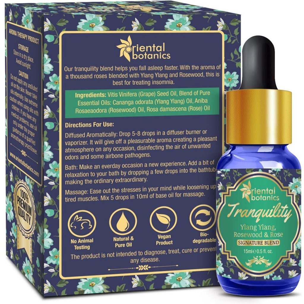Oriental Botanics Tranquility Aroma Therapy Diffuser Oil