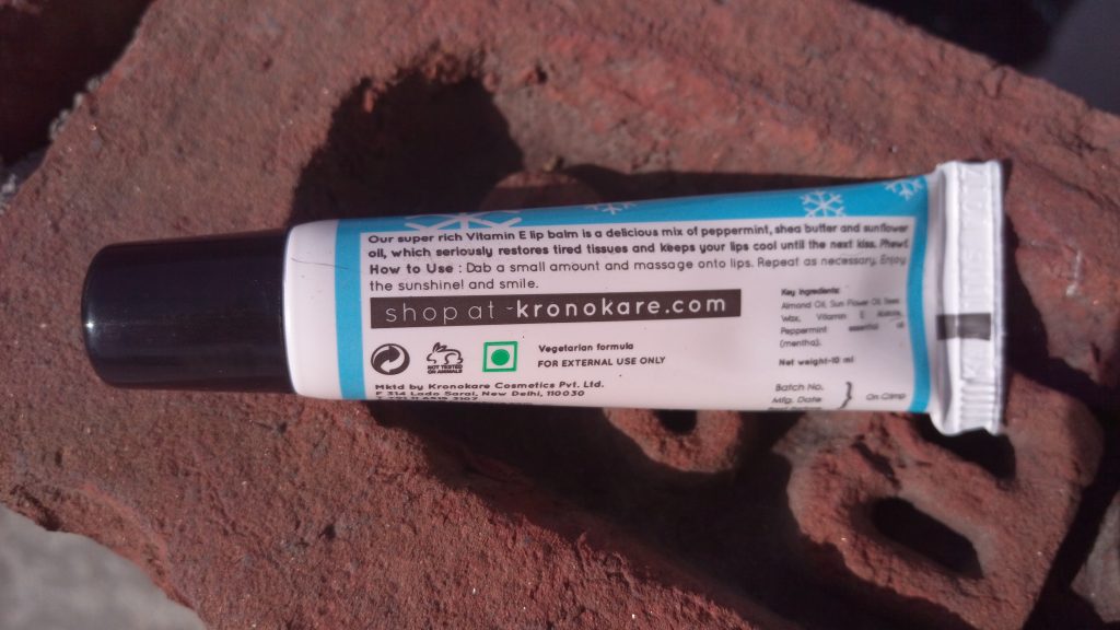 Kronokare The Frizz Kiss Cooling Extension lip Balm Review