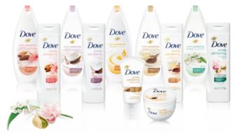Dove Purely Pampering Almond Cream & Hibiscus Body Wash and Lotion