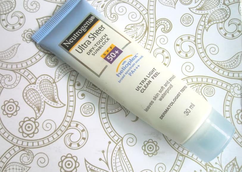 Neutrogena Ultra Sheer Dry-Touch Sun block SPF 50+ Review